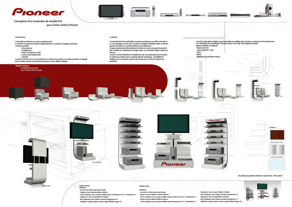 Pioneer - Présentoir Home Cinéma